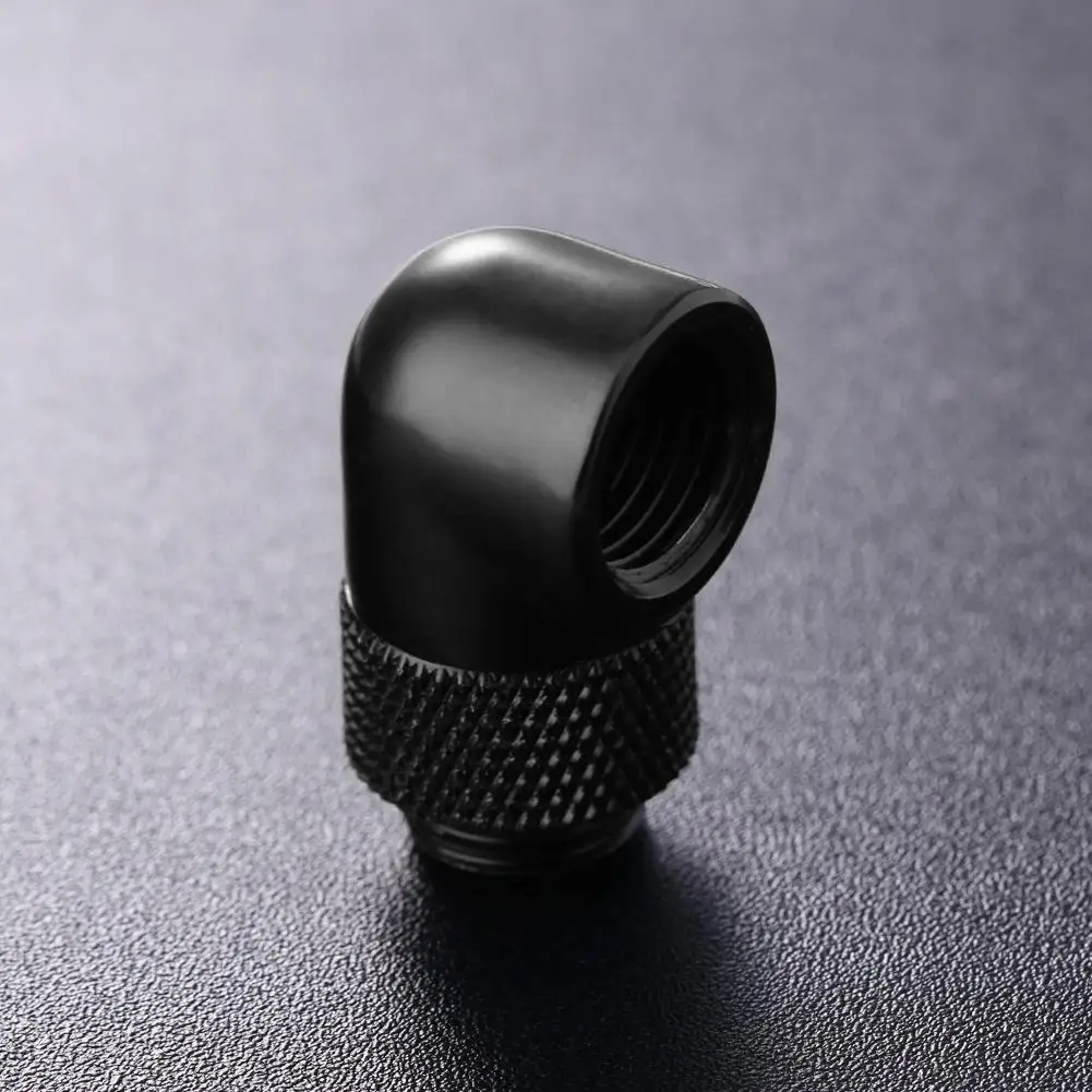2PCS G1/4 Thread Rotating 90 Degree Elbow Fitting Adapter Rotary Fitting Water Cooled Connector for PC Water Cooling System