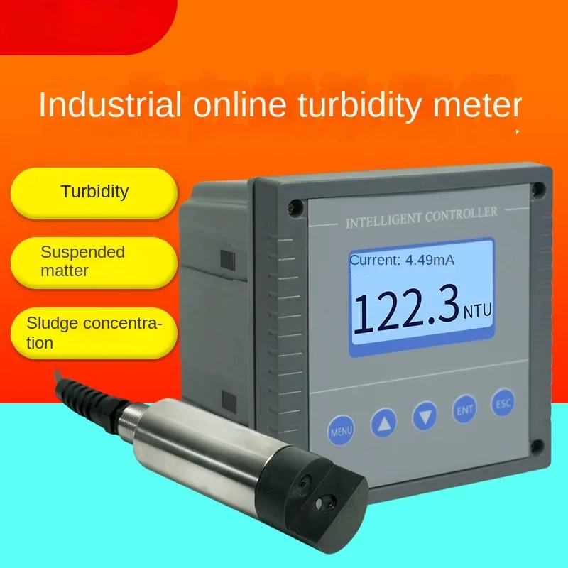 

Turbidity Meter Swimming Pool Sewage Suspended Matter Concentration Tester Pulp Turbidity Analyzer Controller