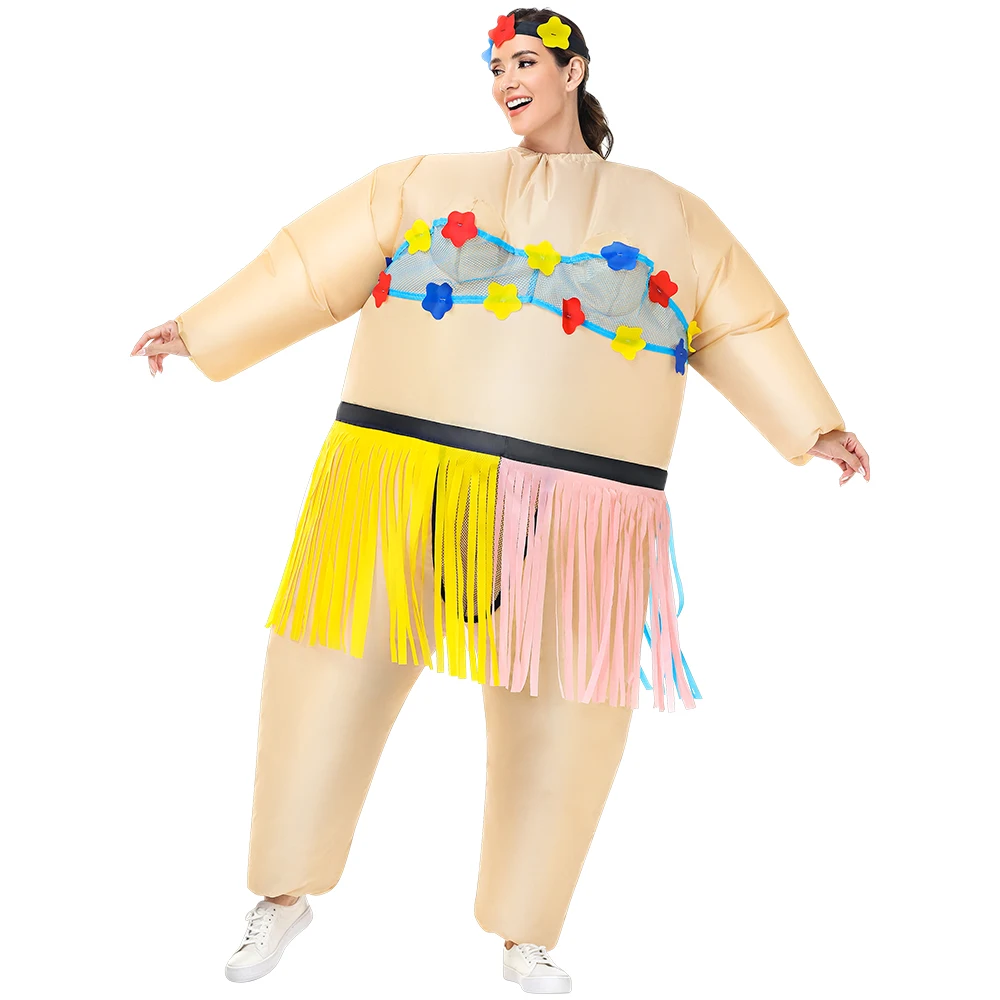 Adult Funny Ballet Inflatable Costume For Men Women Carnival Purim Fancy Dress Suits Halloween Mascots Cosplay Costumes
