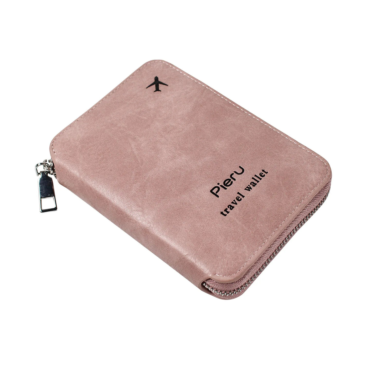 Multifunctional RFID anti-theft brush passport holder document bag travel wallet zipper storage document card bag passport bag