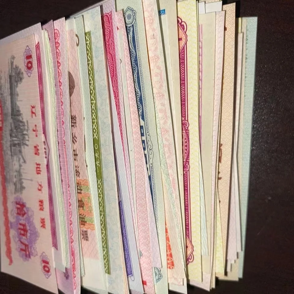 Old Chinese Food Oil Tickets All Over The Country Daily Life Note Stamps for Collection Ancient Not Repeated Authentic Gifts