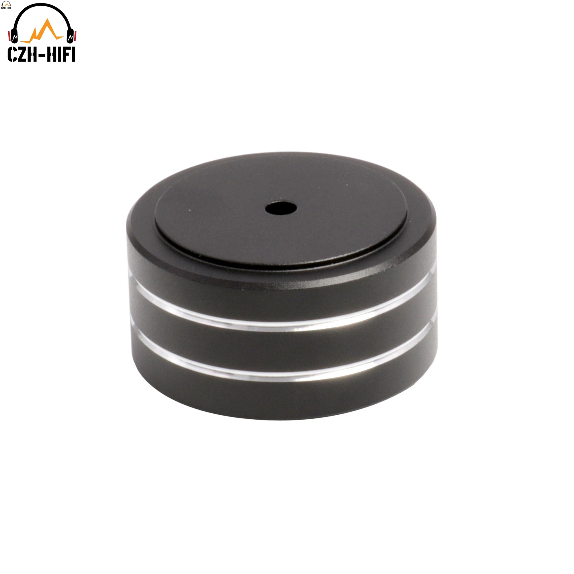 4 stücke 40x20 m CNC Gefräste Aluminium Verstärker Füße Stoßdämpfer Plattenspieler Füße Audio CD HIFI Isolation Füße pad AMP CD Plattenspieler – Detail 15