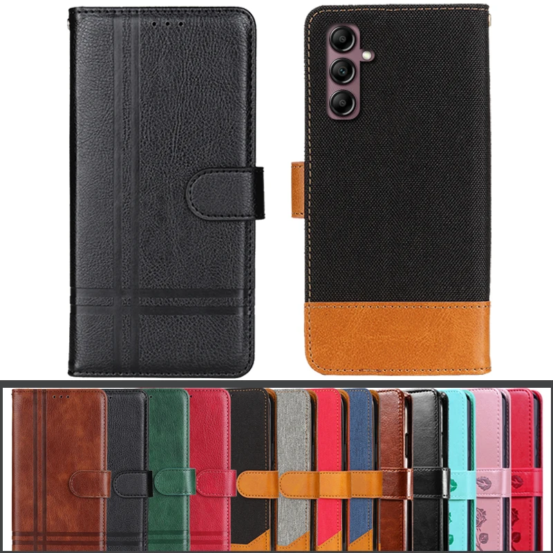 Flip Case For Samsung Galaxy A14 4G SM-A145F A 14 5G A146B Wallet Leather Phone Cases Stand Book Cover Bags