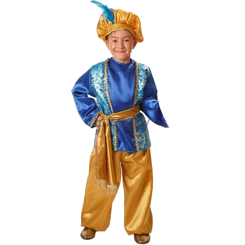 Kinder arabischen Prinzen Cosplay Kostüm Junge Tradition Indien arabischen Prinzen verkleiden Kinder Halloween Maskerade Karneval Party Outfit