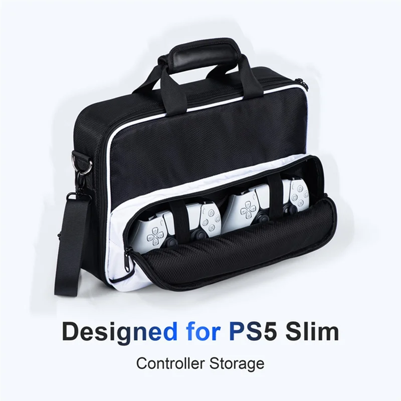 

2025 New-Carrying Case For PS5 Slim, Large Capacity Travel Case Storage Bag For PS5 Console,Controller,Headset,Other Accessories