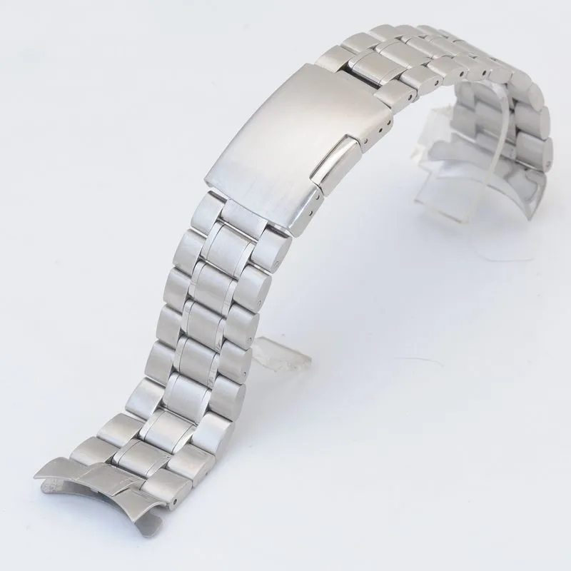 12 14 16 18 19 20 21 22 24 mm hochwertiges massives Edelstahl-Uhrenarmband mit gebogenem Ende, Armband-Zubehör mit Werkzeug – Detail 9