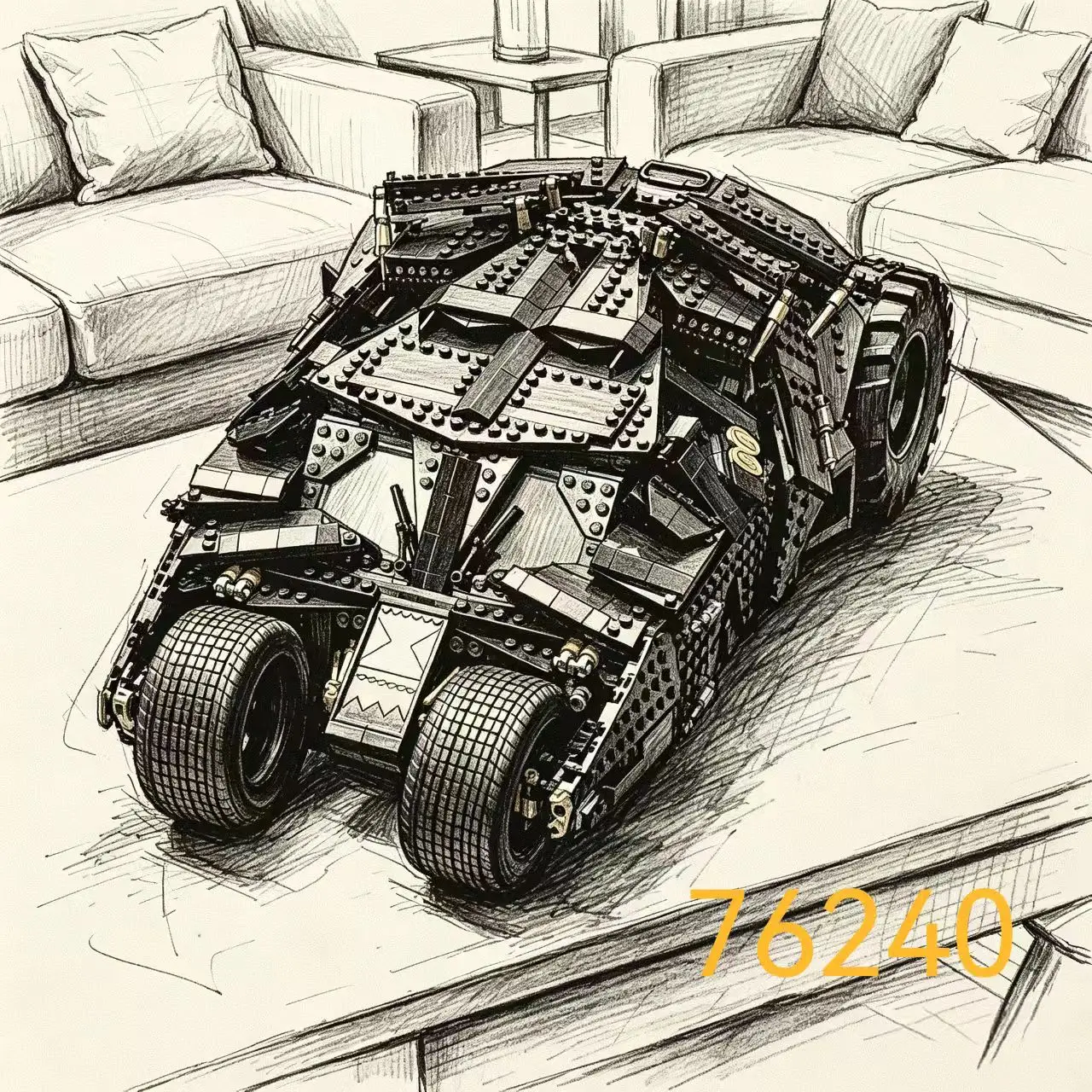 The black bat sports car popular in 2026 is suitable for home decor, holiday gifts, and collectors.