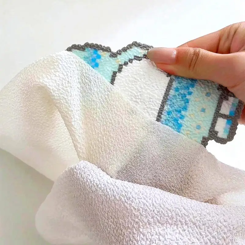 Flash Ironing Cloth Towel Texture Fabric Reusable Adient Perler Beads Baking Cloth Heatproof Mat DIY Handmade Accessories