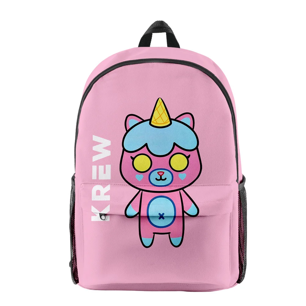 

Itsfunneh Krew District Backpack Women Men Shoulders Bag Casual Streetwear Daypack Unisex Travel Bags