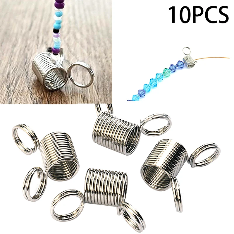 10 Stück Perlen Stopper Mini Federklemmen kreative Perlen Draht enden Schmuck herstellung Werkzeug für DIY hand gefertigte Armbänder Halskette