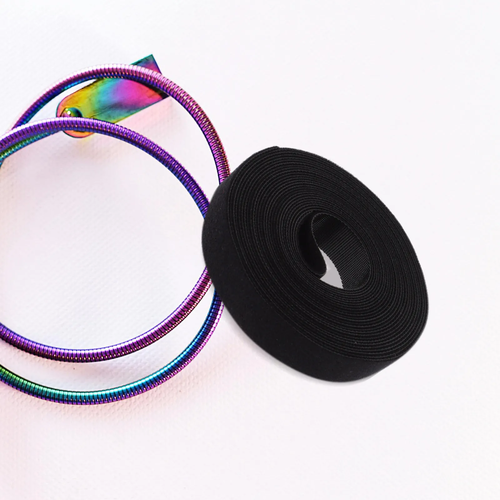 1 Roll Hook and Loop Cable Strap Strong Polyester Wire Bundling Strap Cord Organizer Cable Management Wire Protector