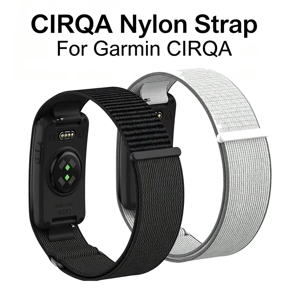 Image of Nylon-Schlaufen-Ersatzarmband, verstellbar, für Handgelenk und Oberarm, Bizeps, Premium-Armband für Garmin CIRQA Smart Band-Zubehör