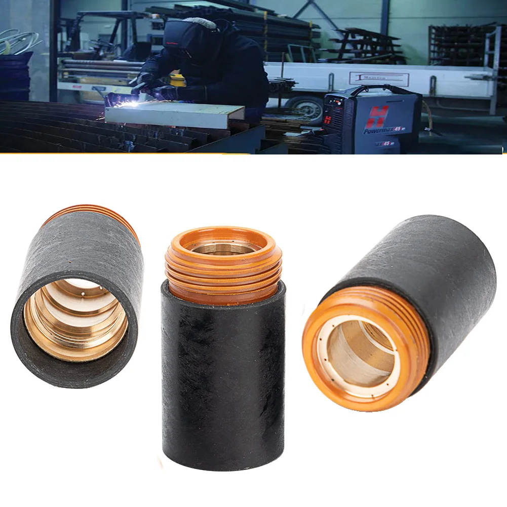 3 قطعة غطاء الاحتفاظ بالبلازما 220854 غطاء الاحتفاظ قاطع البلازما لـ Hypertherm 45XP6585105 HRT HRTs MRT معدات لحام #2