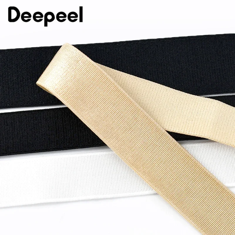 10Meters 6-40mm Nylon Elastic Band for Bra Shoulder Strap Underwear Rubber Bands Belt Stretch Webbing Tape DIY Sewing Accessory