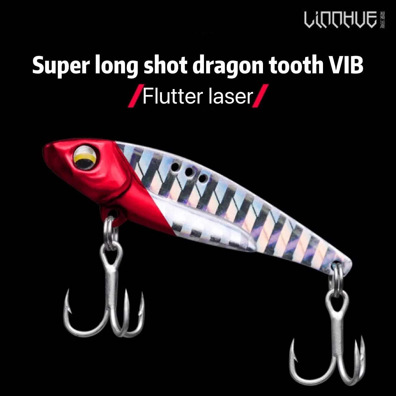 

LINNHUE Metal dragon teeth VIB road subbait nude blood groove hook road subglitter bait fishing must have