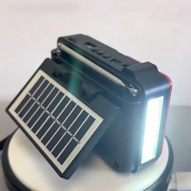 

Hand Crank Radio Multi-Band Solar Radio USB And Solar Charging LED Flashlight For Hiking Outage Home Outdoor Survival Wilderness