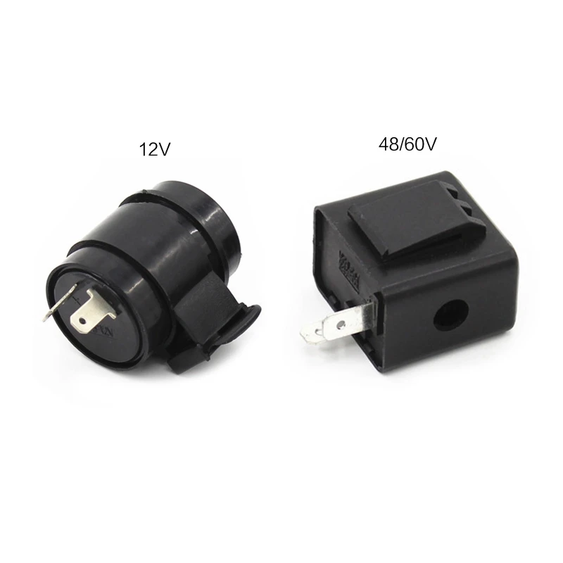 Flasher Relay Turn Signal for DC 12V-60V 2Pins Buzzer Beep Flasher Relay Blinker Indicator Flashers Turn Light Signals