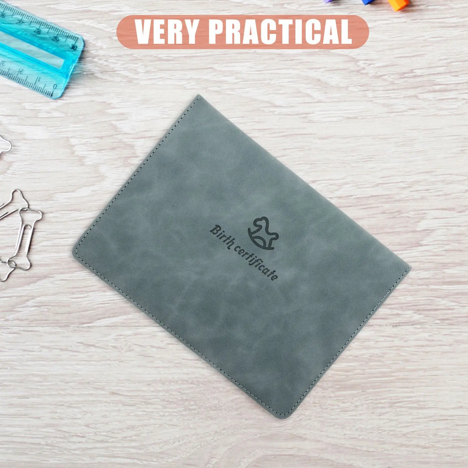 Birth Certificate Case Protector Sleeve Holder Cover For Baby Document Storage File Folder ganizer Filing Products