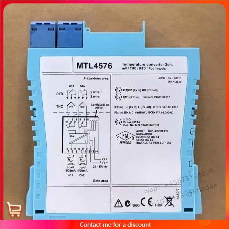 MTL4576-THC Isolated Shunt-Diode Safety Barrier Integrated Circuit (IC) Electronic Component-Accessory for Dangerous Areas