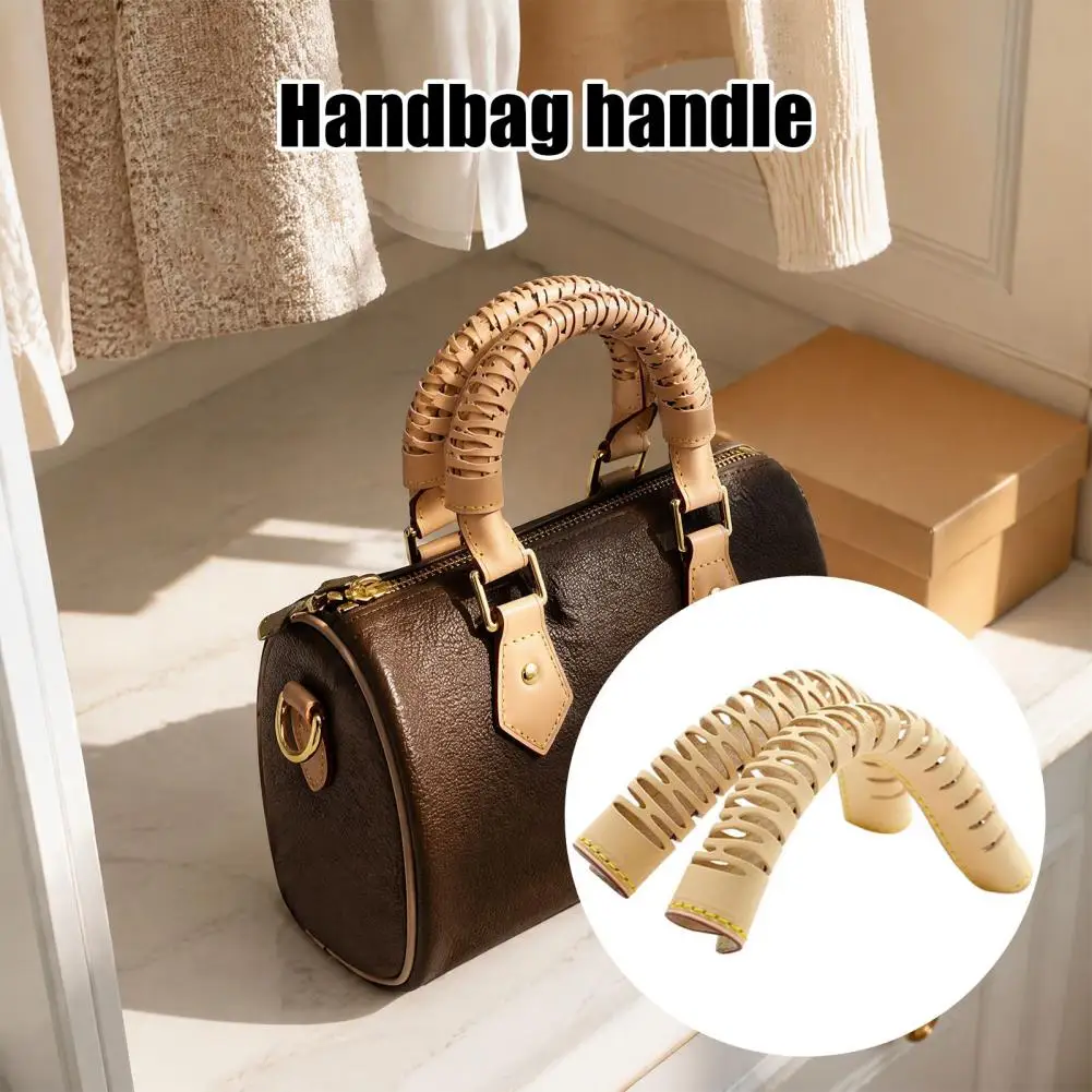 Handbag Handle Wrap 2pcs Faux Leather Handbag Handle Covers Stain Resistant Purse Protectors Universal Tote Bag Accessories Wrap