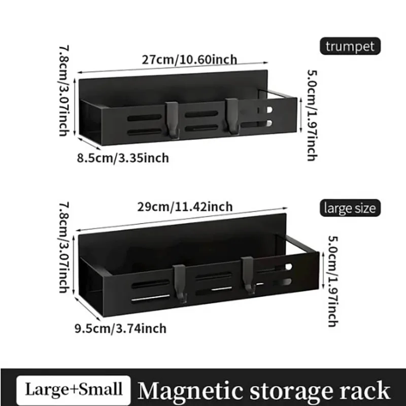 1/2pcs Magnetic Storage Shelf Household Kitchen Refrigerator Washing Machine Side Hanging Storage Rack, Multifunctional Storage