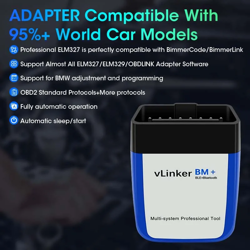 OBD vLinker BM ELM327 OBD Scanner Bluetooth 4.0 WIFI OBD2 OBD 2 Car Diagnostic Auto Scan Tool Bimmercode ELM 327 V2.2 For BMW