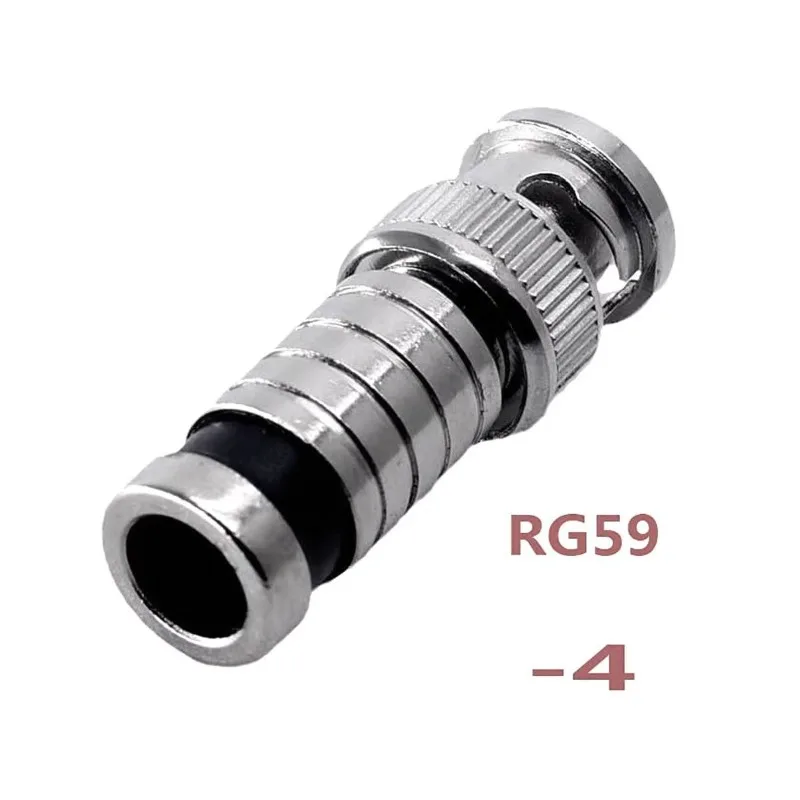 5Pcs Video BNC Head TV F Head Circular BNC Female BNC Circular F Head F Cap Hexagonal BNCrG59 RG60
