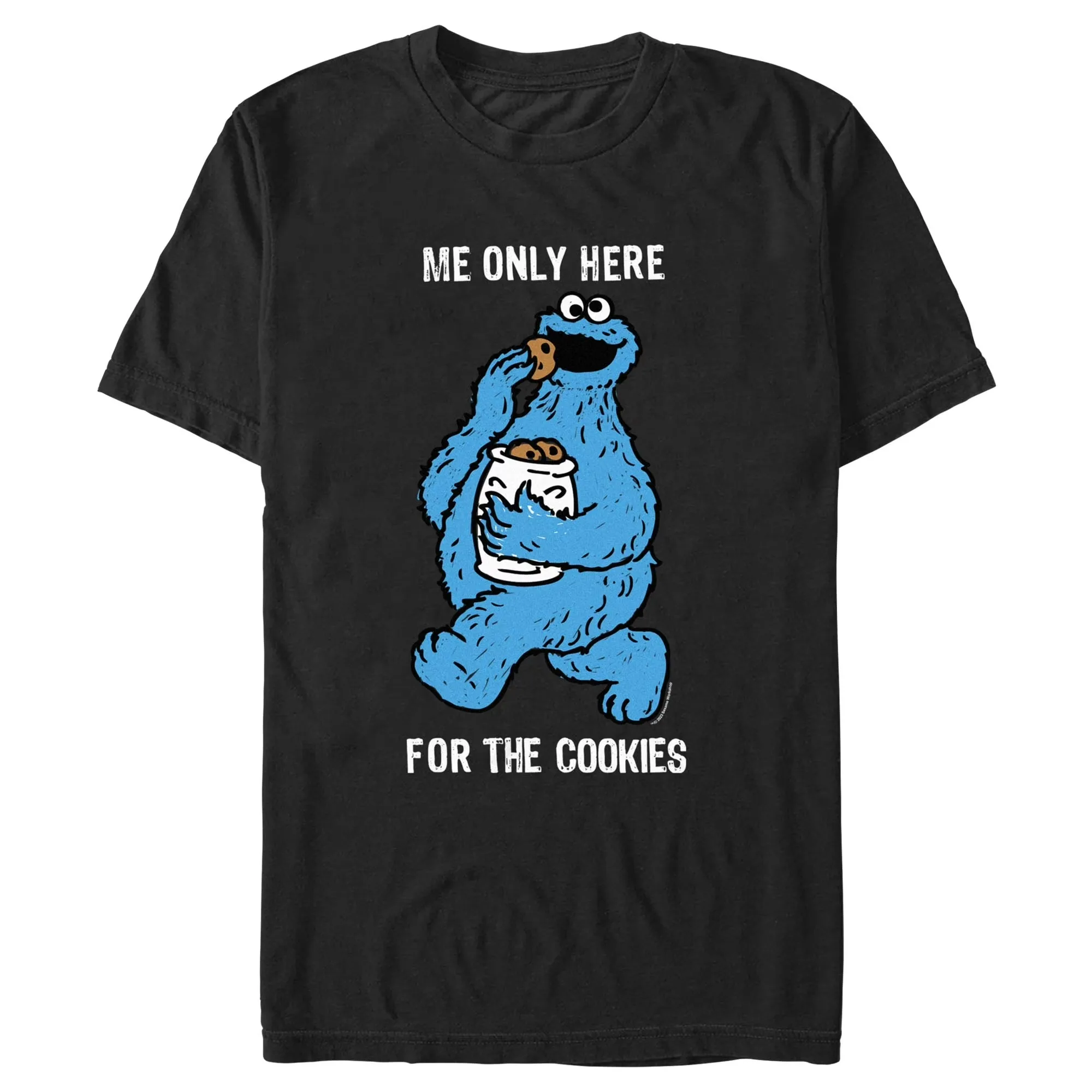 Sesame Street Sesame Street Colorful Group Adult Unisex T-Shirt Big Bird Cookie Monster T-Shirt Short Sleeve Graphic T-Shirt view 6