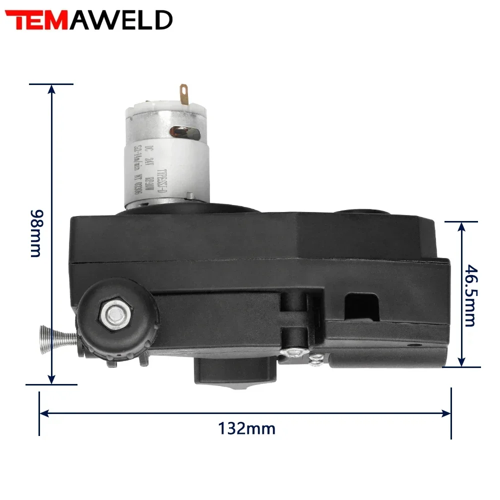 New 24V Wire Feeder Roller 10w left handle Double Size MIG Welder Welding Wire Feeding Motor For 1KG Welding machine