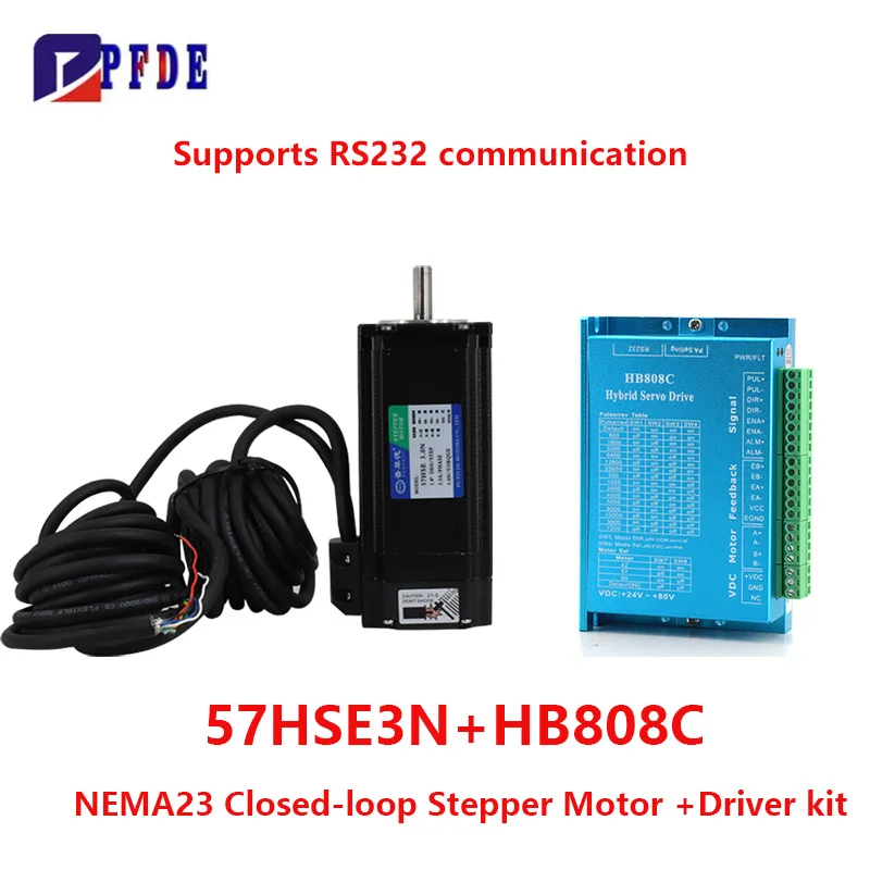

Nema 23 57 мм комплект шагового двигателя с замкнутым контуром DSP Easy Servo 3Nm/428 oz.in 1000-линейный шаговый драйвер постоянного тока 4,2A 24-80 В, двигатель постоянного тока с ЧПУ