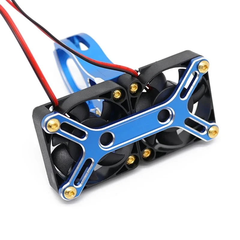 4985 1717 Borstelloze Motor Koellichaam Dubbele Koelventilator Heatsink Voor 1/5 Traxxas X-MAXX 1/5 Arrma Kraton Rc Truck Auto Upgrade-Onderdelen