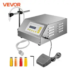 VEVOR Liquid Filling Machine 5-3500 ml GFK160 Digital Control Water Drink Perfume Cosmetics Juice Milk Small Bottle Filler