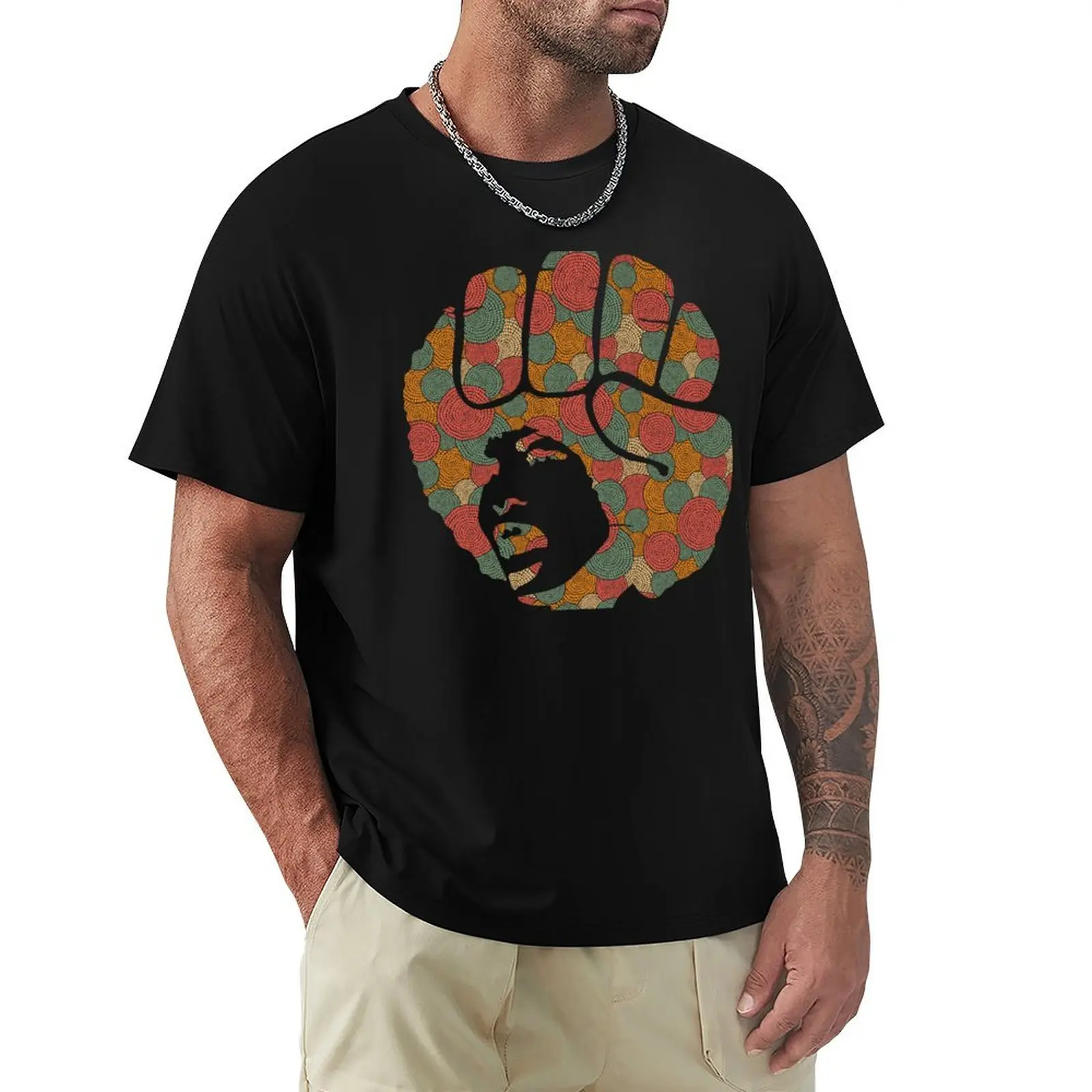 

Angela Davis Black Panthers T-Shirt man t shirt blanks heavyweight t shirts for men