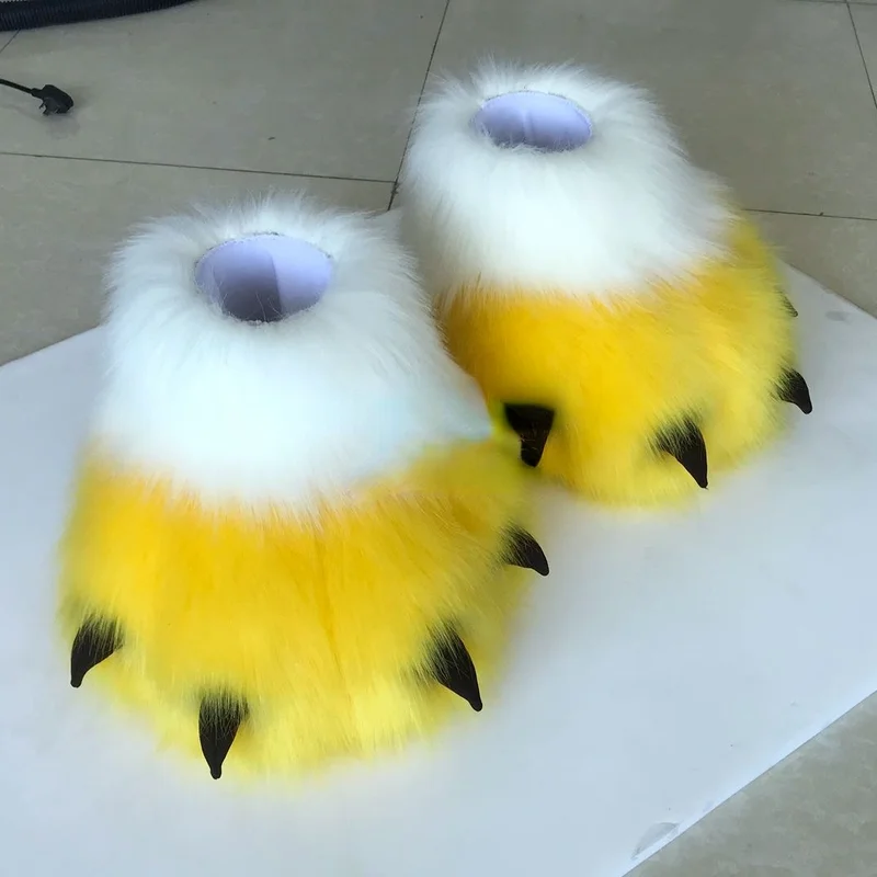

Furry Paws Animal Costume Fursuit Tail Head Stage Performance and Large-scale Event Halloween Cosplay Foot Cover