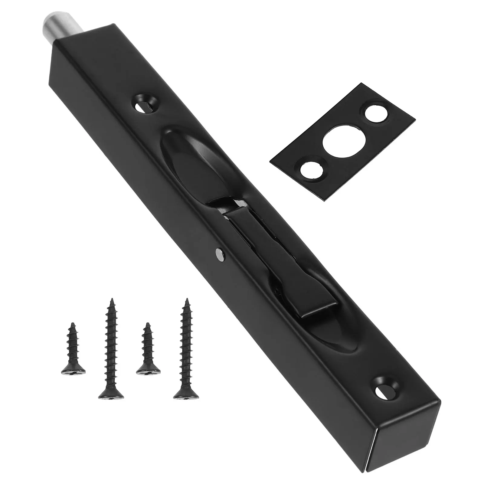 

6 Inch Stainless Steel Flush Type Hidden Latch for Double Doors Closet Locks Sliding French Door Security Garage Door