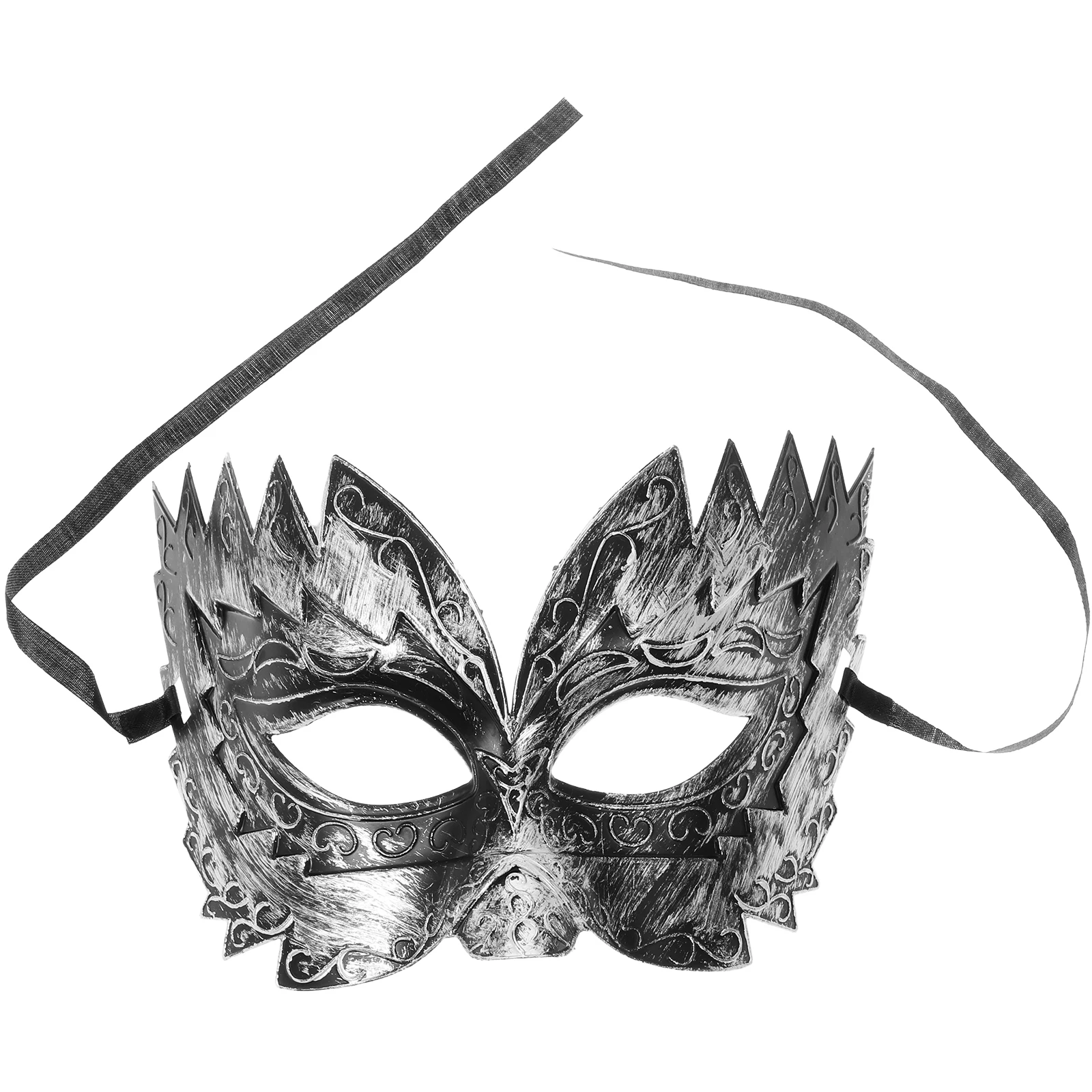 

23 .5x14cm Halloween Mask Plastic Ball Masks Party Half Face Cosplay Silver