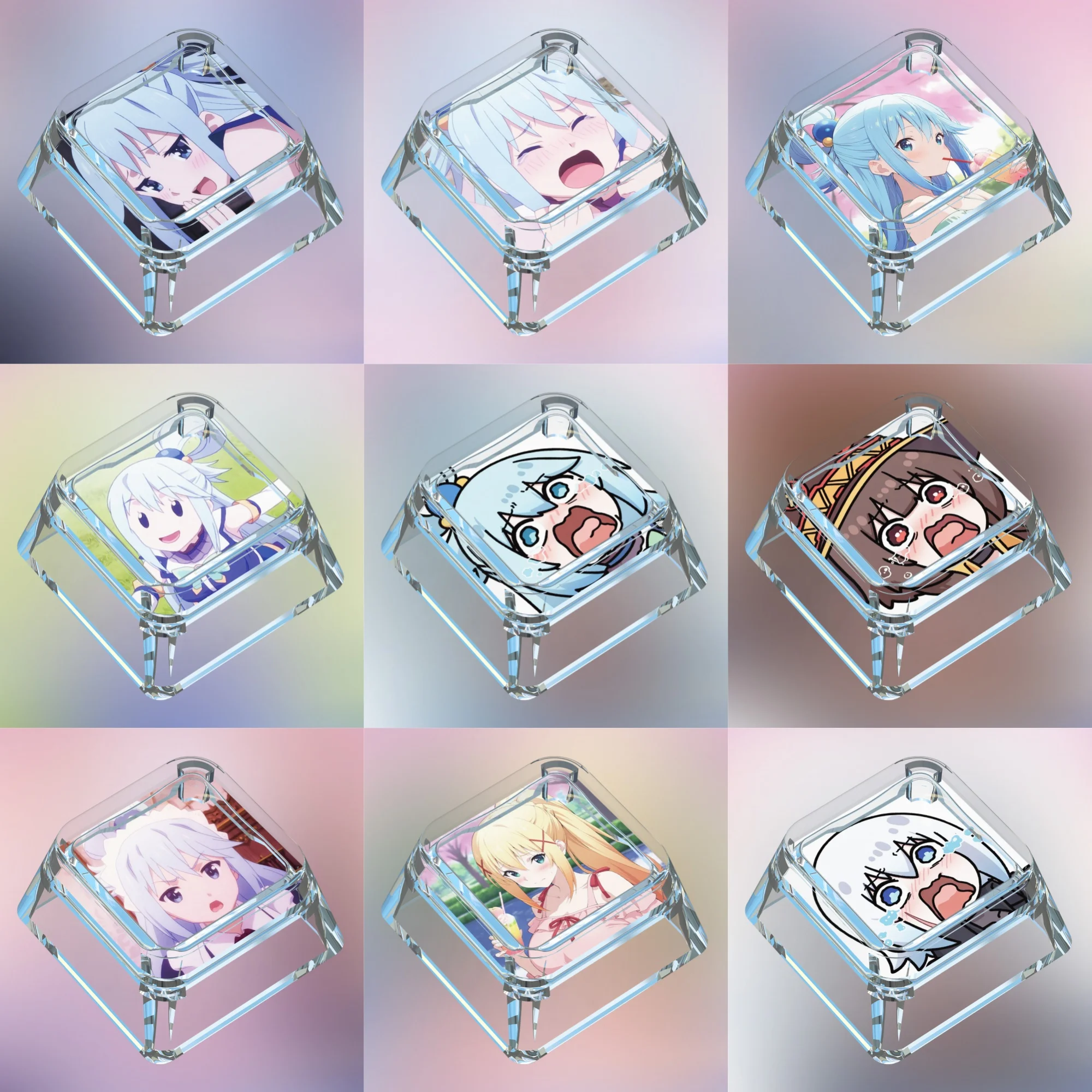 Diy Godin Verhaal Aqua Duisternis Mechanisch Toetsenbord Keycaps Kruisas Mechanisch Toetsenbord Pc Gepersonaliseerde Keycaps Cadeau Speelgoed