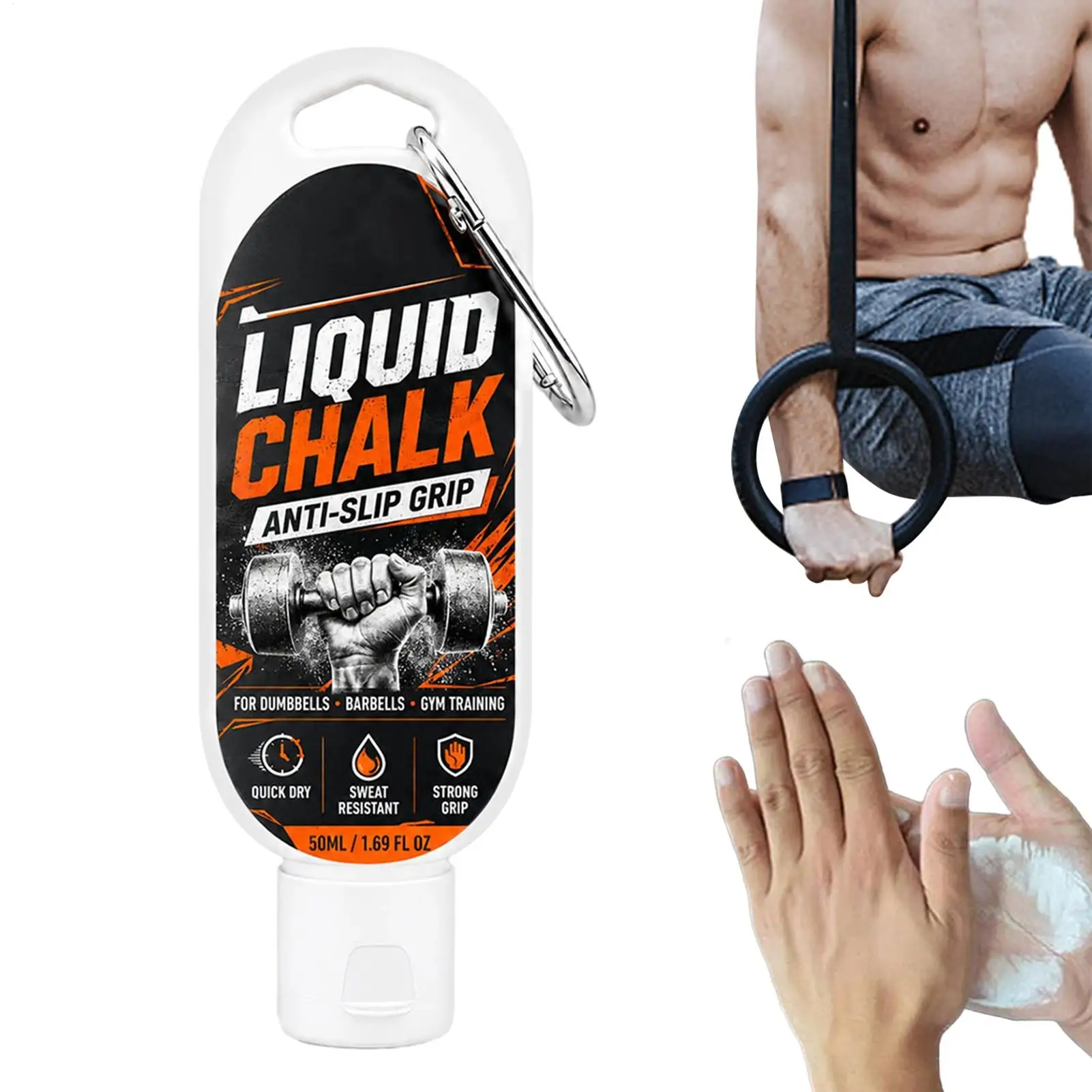 Weightlifting Chalk 50ml Quick-Drying Sweat-Absorbing Anti-Slip Rock Climbing Supplies Liquid Gym Chalk for Men Women