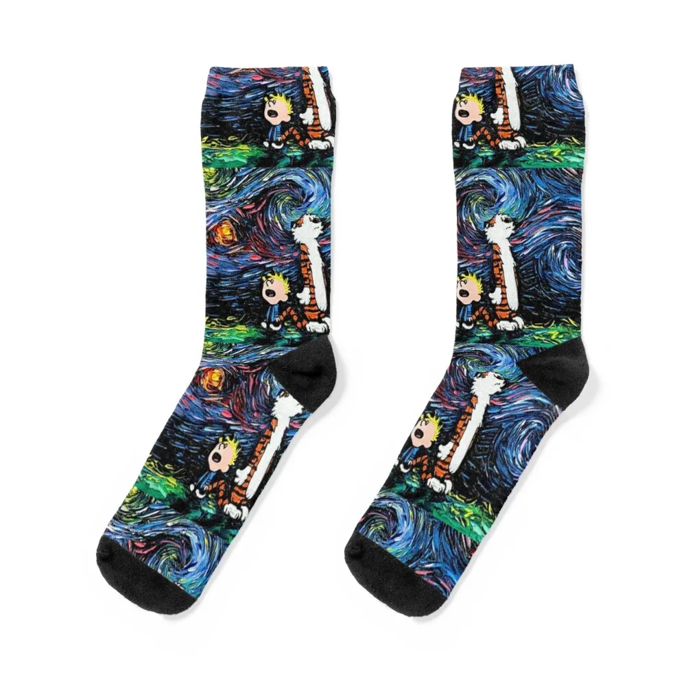 

calvin and hobbes 551 Socks cute Running kawaii warm winter Socks Women's Men's