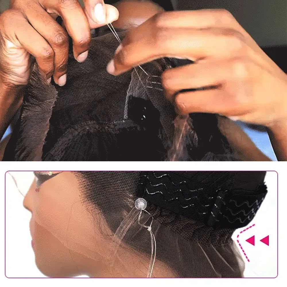 250 Density Body Wave 360 Lace Front Wigs Invisi Strap 360 Full Lace Glueless Wigs Human Hair Invisible Drawstring Frontal Wig image 4