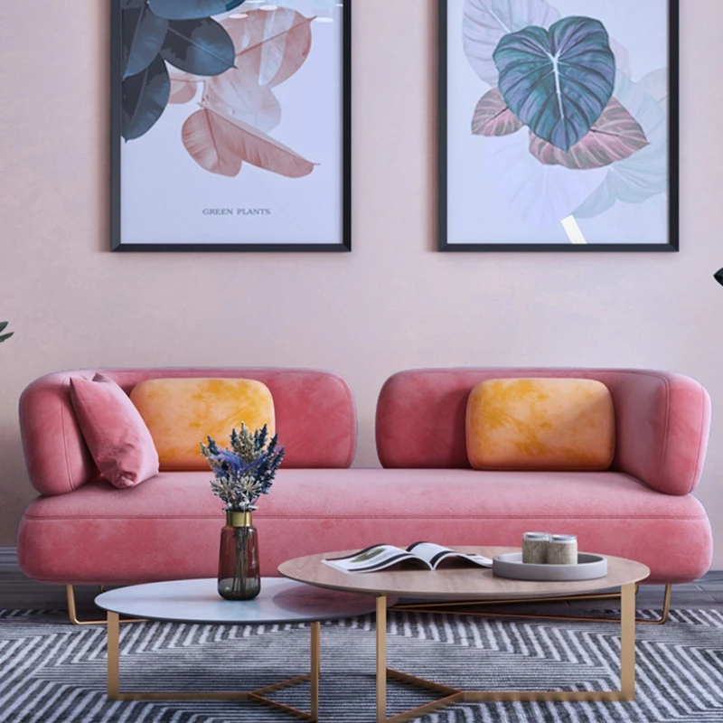 

Матерчатый Европейский минималистический диван, скандинавский стиль, роскошный двойной диван для гостиной, дизайнерская Расслабляющая мебель, современная мебель