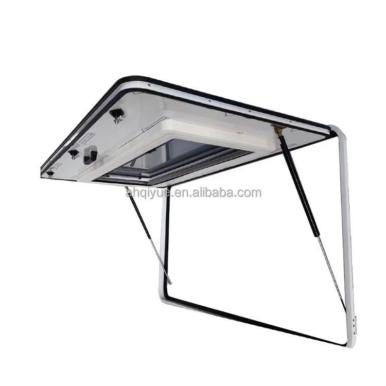 

Intelligent Library Aluminum RV Compartment Door With Extrapolation Window For Mobile Food Truck 600x600mm