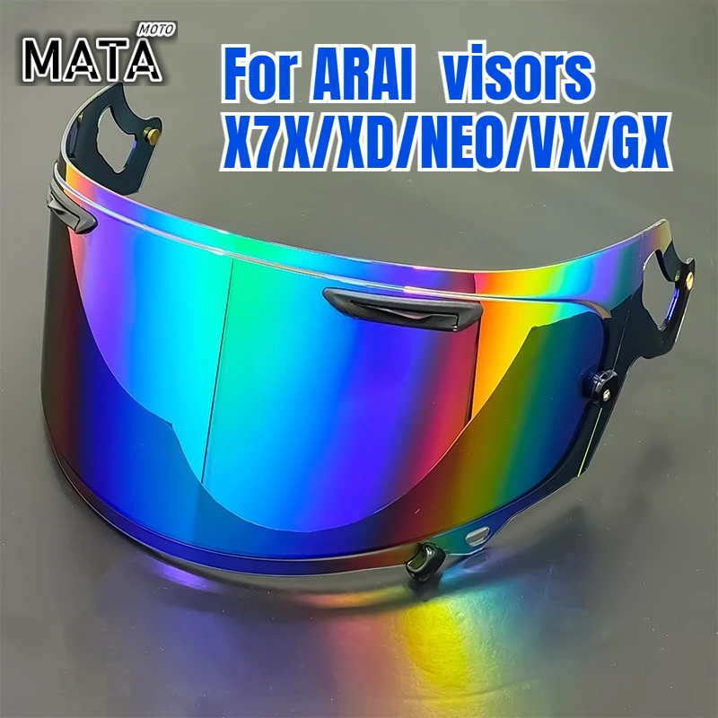 Motorcycle Helmet Visor for ARAI RX7X/XD/NE0/VX/GX Colorful Gradient Replace Anti-UV Anti-Scratch Dustproof WindShield