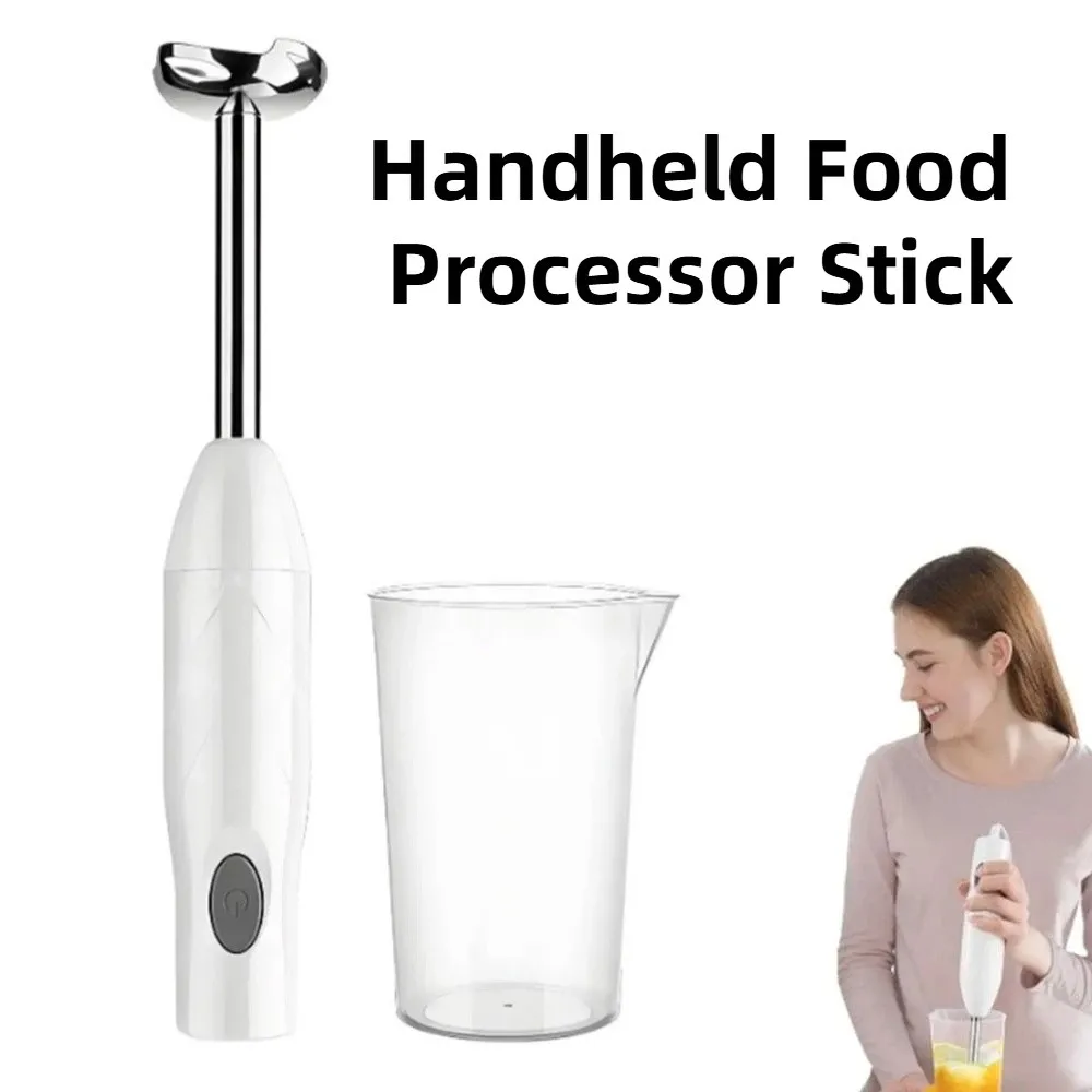 

Detachable Handheld Food Processor Stick 150W Quiet Operation Kitchen Cooking Sticks BPA-Free White Electric Food Mixer