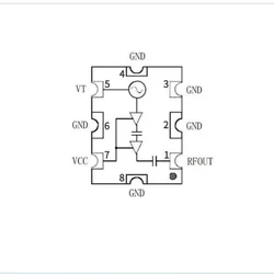 SZHAUSHI 100% NEW VCO Voltage Controlled Oscillator For 9dBm, 700-1150MHz, 5V Standard Voltage