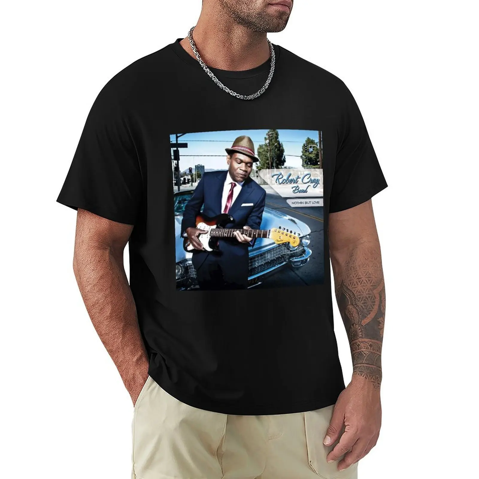 The Robert Cray Band nothin but love T-Shirt Basic Casual Wear Short Sleeve Top