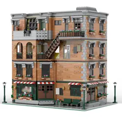 Apartment with Interior Modular Building from TV Series 5677 Pieces MOC