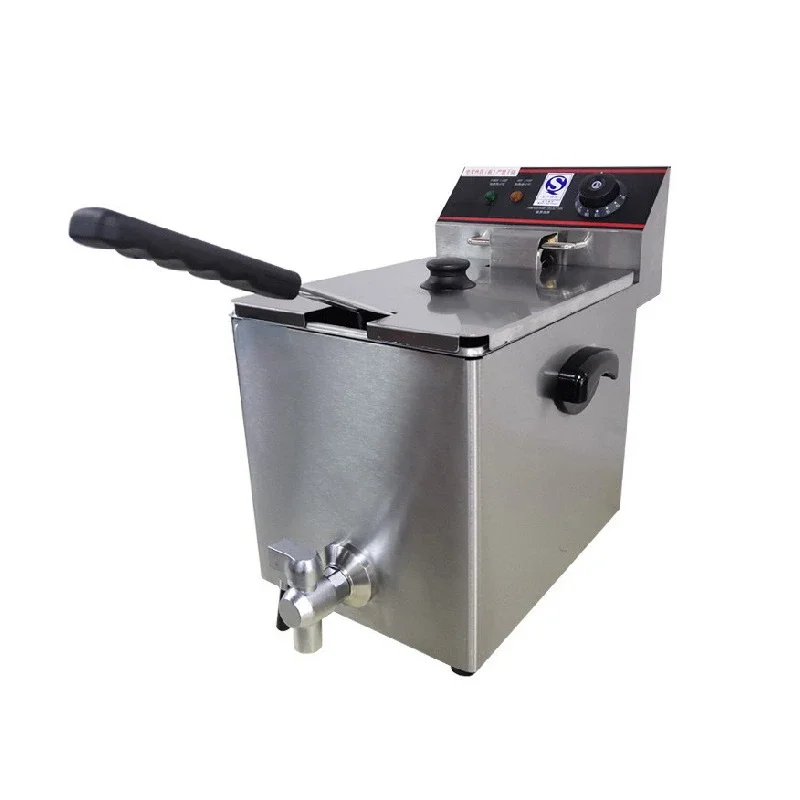 Stainless Steel Deep Frying Pan EF-8LF Commercial Electric Fryer Large Capacity Fried Chicken Fries Deep Frying Pan