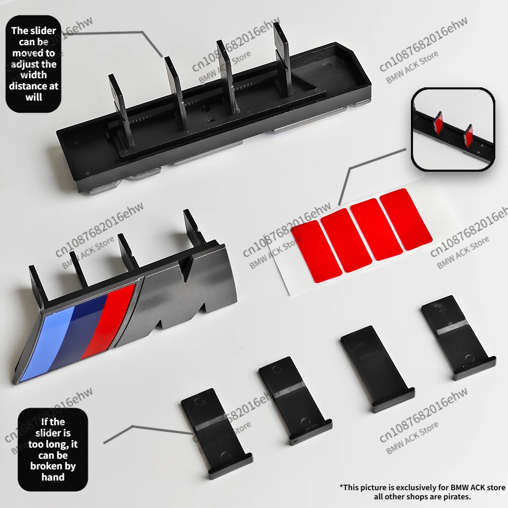 Untuk BMW M Logo X1 X2 X3 X4 X5 X6 F48 G01 E84 E83 F39 F10 F30 G11 G07 G86 G80 G60 E60 E46 3D mobil depan lencana Emblem