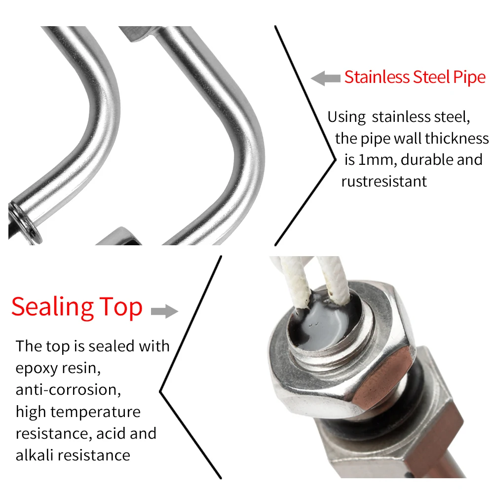 Liquid Sensor Switch Stainless Steel Water Level Sensor High Temperature Resistant Float Switch Floating Switch for Fish Tank